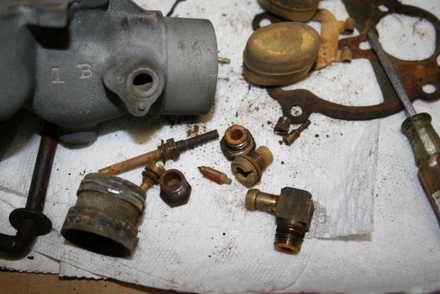Carburetor parts of the old Zenith carburetor