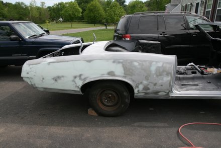 passenger side filler work on 1967 GTO