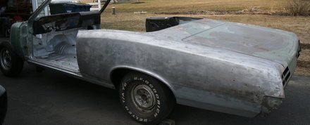 1967 GTO paint finally stripped off