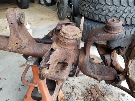 rusty axle brackets