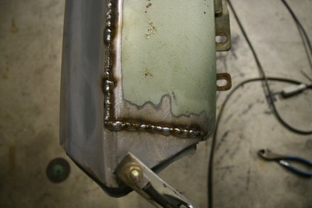 Grafted GTO fender parts welded together.