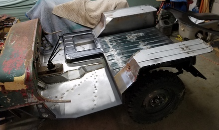 All floors done on Willys CJ3a