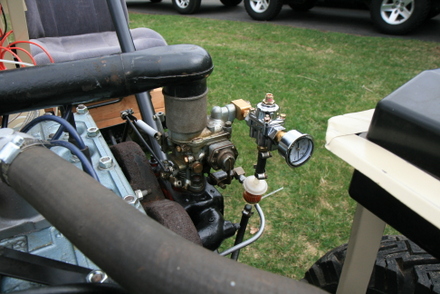 Solex carb with Holly fuel pressure regulator Willys Jeep