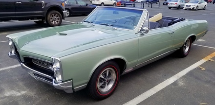1967 GTO with DIY brushed trim rings