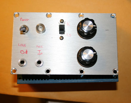 The big ugly opamp microphone preamplifer