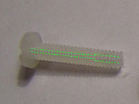 Hollow nylon screw