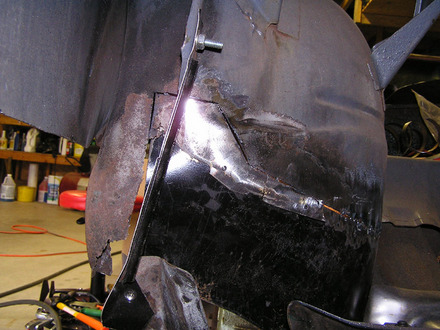 GTO wheelwell repair